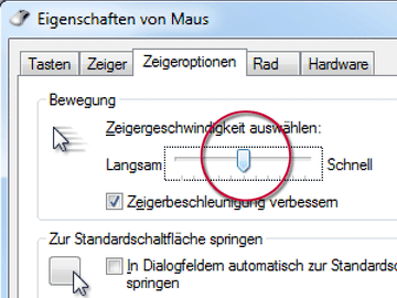 Maus optimal unter Windows einstellen