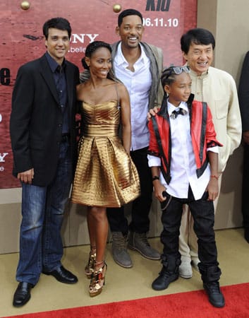 Zu den Produzenten des Films gehören auch Will und seine Frau Jada Pinkett Smith. Jackie Chan spielt den Kung-Fu-Trainer Mr. Han.