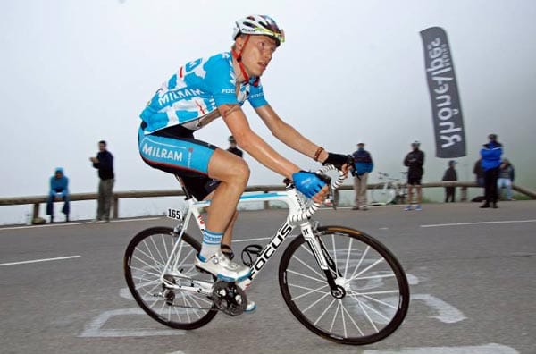 Vor wenigen Tagen wurde Christian Knees deutscher Meister. Bei der Tour 2009 belegte der Milram-Profi den 21. Platz in der Gesamtwertung.
