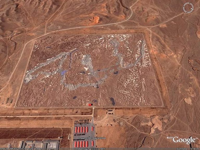 Satelliten-Foto aus Google Earth (Screenshot: t-online.de)