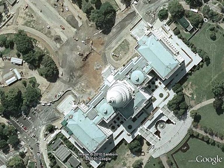 Satelliten-Foto aus Google Earth (Screenshot: t-online.de)