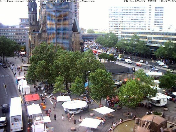 Webcam Berlin Kurfürstendamm (Screenshot: t-online.de)