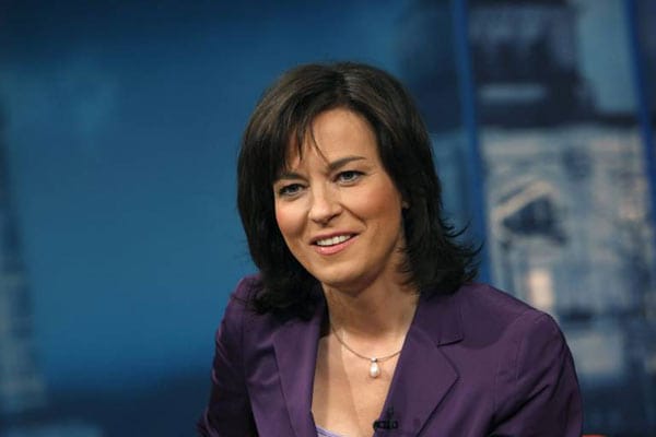 TV-Moderatorin Maybrit Illner (Archivbild): Sie fragte scharf bei Marie-Agnes Strack-Zimmermann nach.