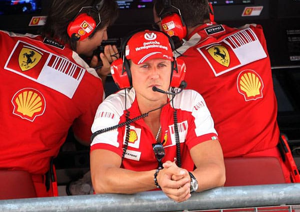 War als Ersatzmann im Gespräch: Michael Schumacher. Aber der Rekordweltmeister musste sein Comeback wegen einer Halsverletzung vertagen