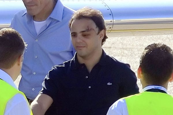 Bei Ferrari atmete man erleichtert auf, als Massa - sichtlich gezeichnet - das Krankenhaus verlassen konnte