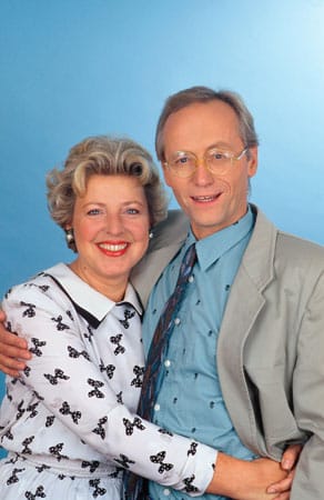 Helga (Marie-Luise Marjan) und Hans Beimer (Joachim Hermann Luger) aus der "Lindenstraße".