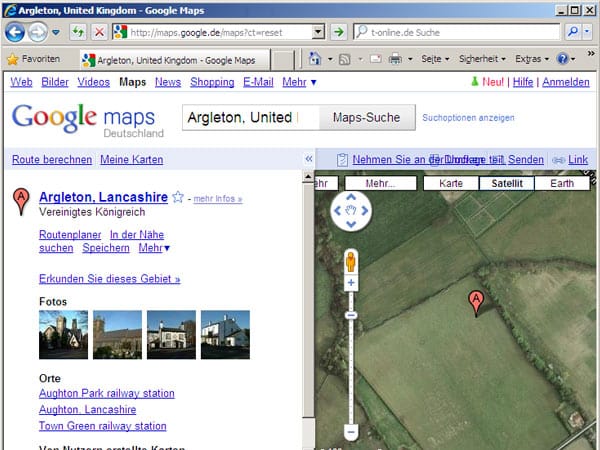 Das Dorf, dass es nicht gibt: In Google Maps findet sich in Nord-England das nicht existierende Städtchen Argleton