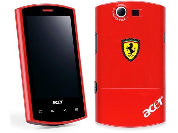 Beim Anblick des Acer Liquid e Ferrari Special Edition schlägt wohl jedes Formel-1-Fan-Herz höher. Das knallrote Android-Handy setzt voll auf Chrome.