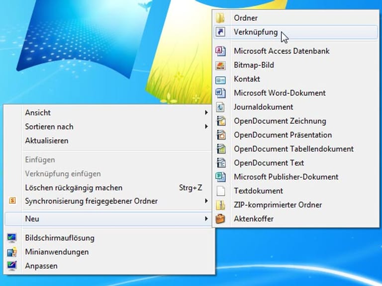 Windows-Tipp: Ordner an die Taskbar befestigen (Screenshot: t-online.de)