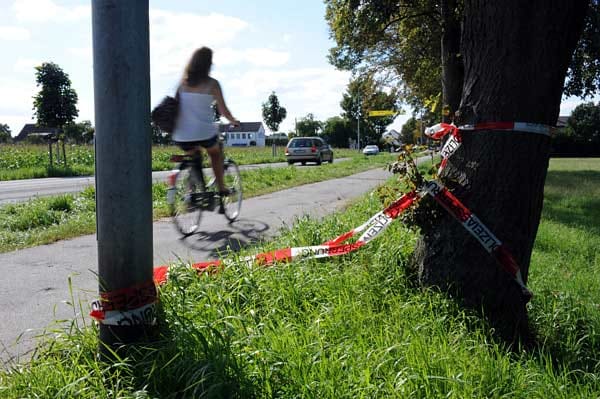 Auf diesem Wander- und Radweg wird Mircos Fahrrad gefunden.