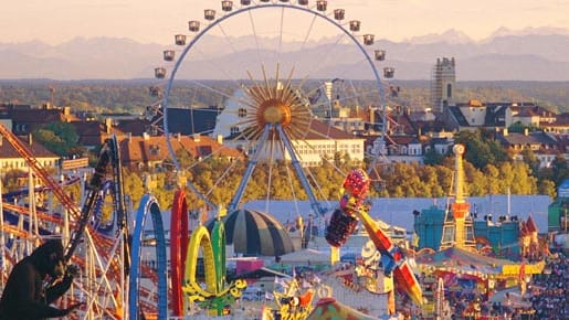 Oktoberfest München: Blick über die Wiesn