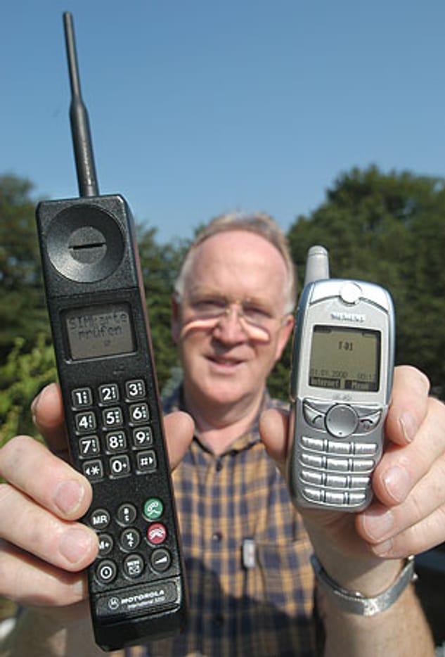 Motorola International 3200 - das erste GSM-Handy.