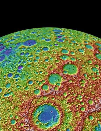 Neue Schärfe: Forscher haben eine neue Landkarte des Mondes erstellt: Sie zeigt alle großen Krater und deren Verteilung auf dem Erdtrabanten in bisher ungekannter Präzision.