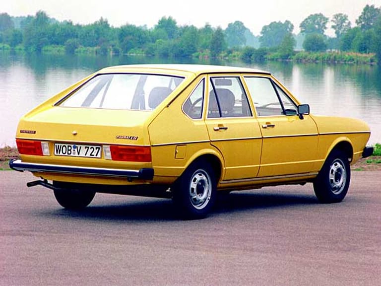 Praktischer VW mit großer Heckklappe: Der Passat startete als Schrägheck-Limousine.