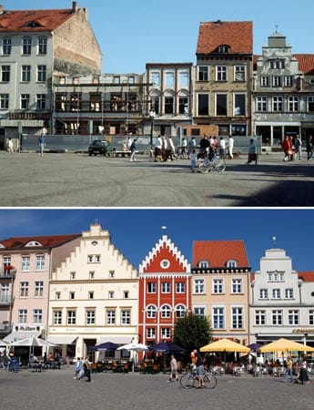 Greifswald: Wo 1989 noch Ruinen standen erstrahlt der Marktplatz seit 2005 in neuem Glanz