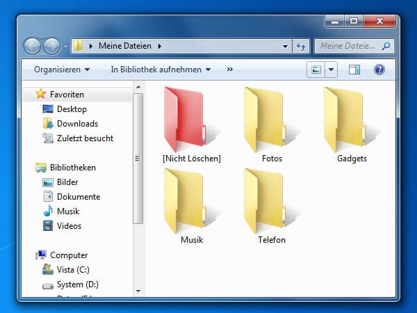 Windows 7: Desktop-Symbole ändern
