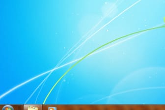 Windows 7: Taskleiste mit Hintergrund