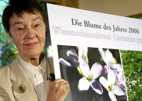 Seit 1980 benennt Loki Schmidt im Namen einer Stiftung die Blume des Jahres