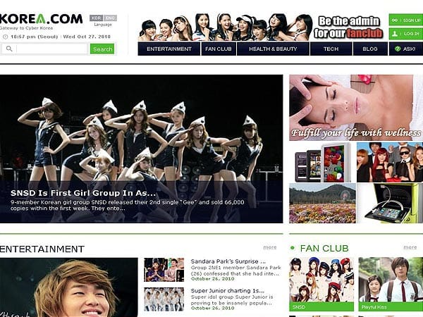 Teure Domains: Korea.com (Screenshot: t-online.de)
