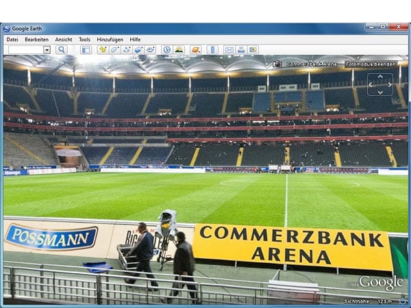 Commerzbank Arena in Frankfurt (Screenshot: t-online.de)