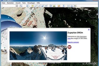 Zugspitze (Screenshot: t-online.de)