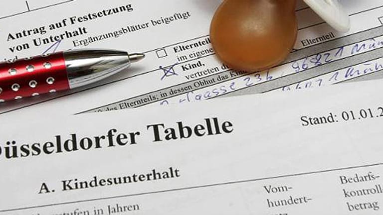 Die Düsseldorfer Tabelle 2012 ist die Richtlinie, nach der sich Unterhaltszahlungen für Kinder errechnen.