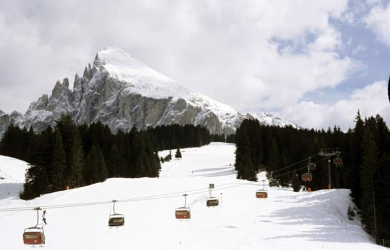 Die Seiser Alm landet auf Platz zwei der familienfreundlichste Skigebiete.