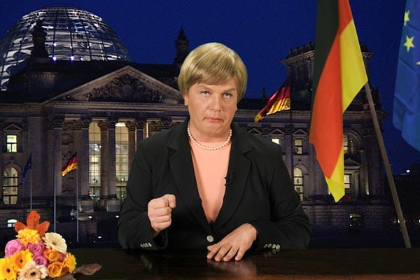 Hape Kerkeling als Angela Merkel
