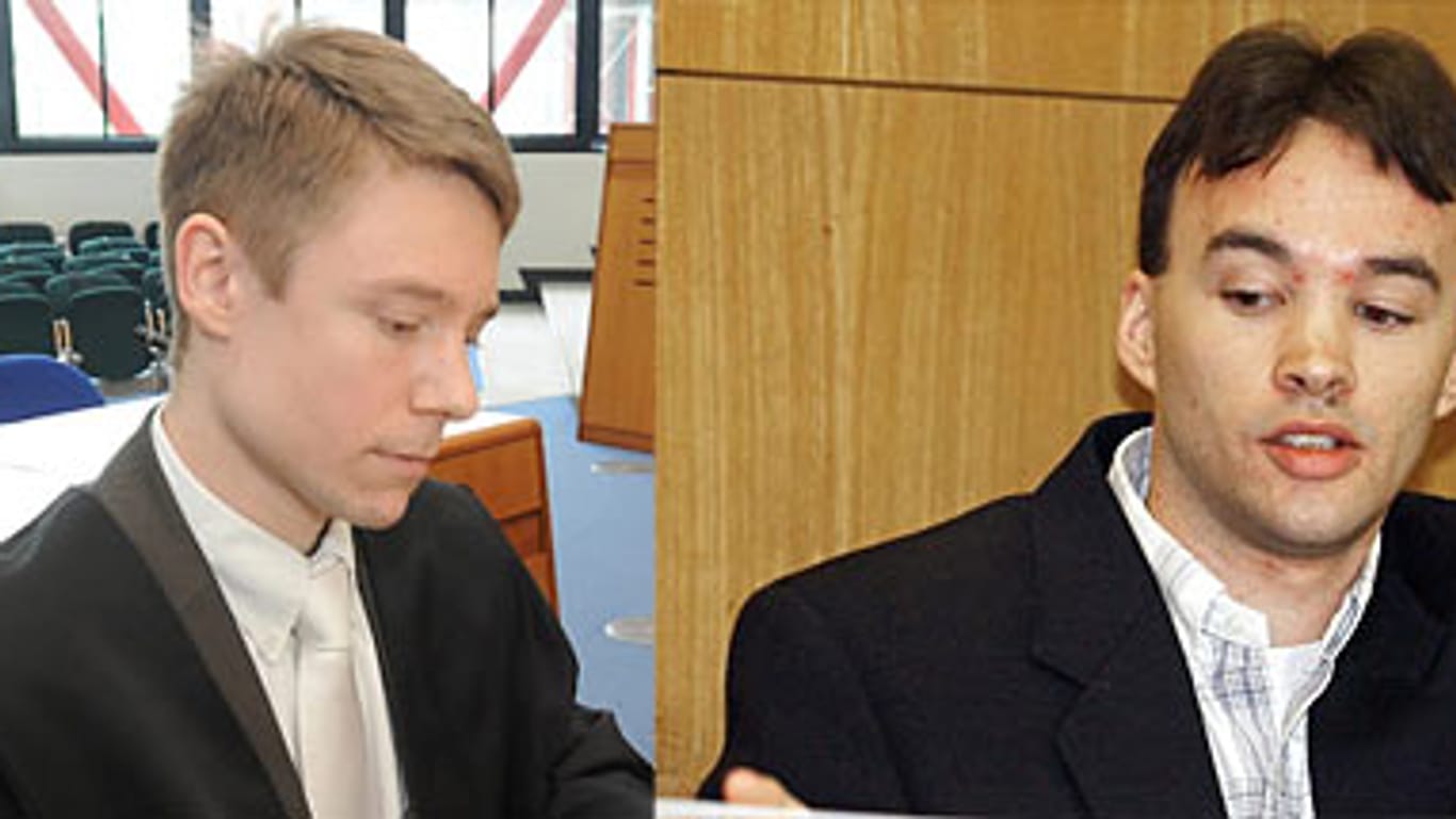 Kindermörder Magnus Gäfgen: Sein Anwalt Michael Heuchemer (linkes Bild) versucht auch acht Jahre nach der Tat alles, um seinen Mandanten aus dem Gefängnis zu holen (Fotos: dpa)