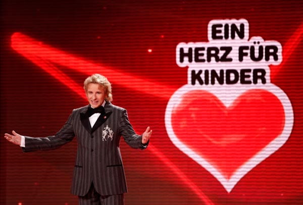 Thomas Gottschalk moderierte die Charity-Gala. Thomas Gottschalk moderierte die Charity-Gala.