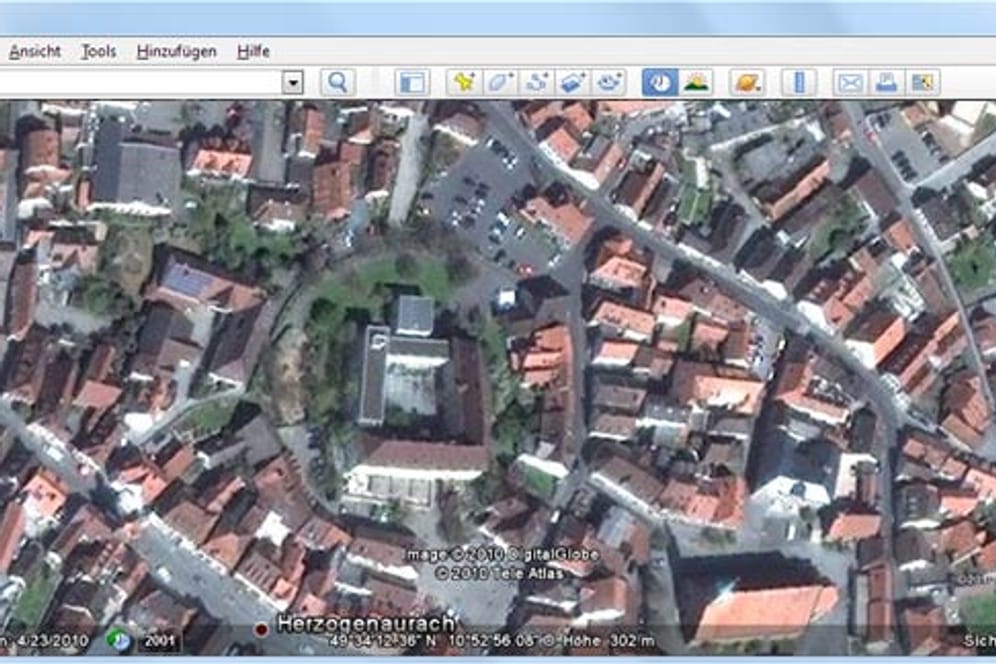 Die Region rund um Erlangen und Fürth bedient Google Earth mit neuem Kartenmaterial.