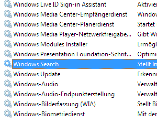 Windows-7-Dienste (Screenshot: t-online.de)