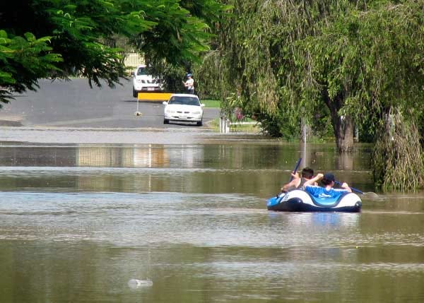 Neben Brisbane ist die Stadt Rockhampton am schlimmsten betroffen