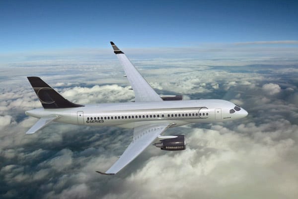 Bombardiers neue C-Serie. Ab 2014 wollen die Kanadier mit ihrer neuen Serie in die Klasse von Boeing und Airbus aufsteigen.
