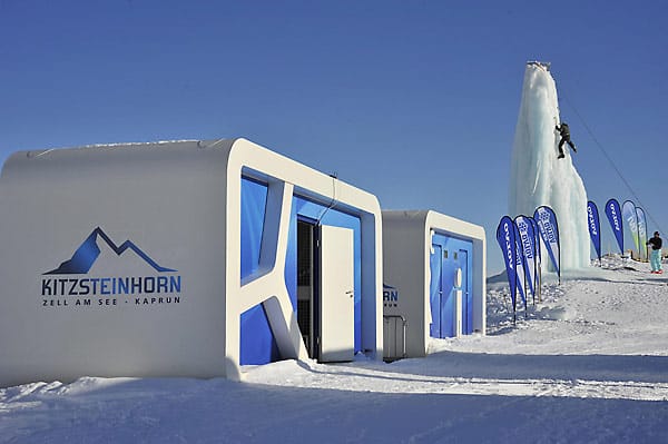 Futuristisch sehen dagegen die Iglus im "Volvo Ice Camp" in Kaprun aus.