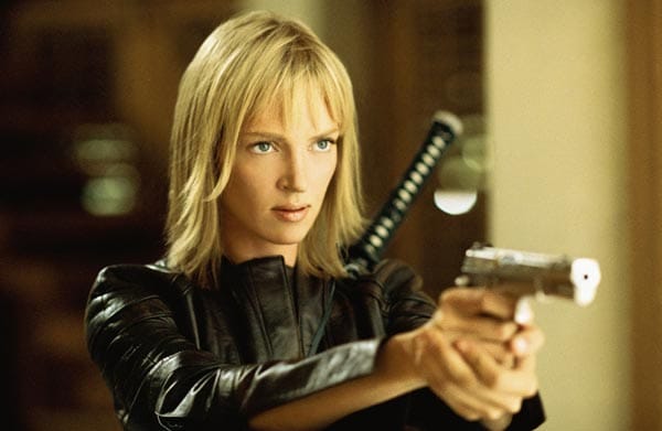 Schön und stark schwingt Uma Thurman in Tarantinos "Kill Bill"-Trilogie ihr Hattori Hanzo Schwert. Aber auch mit Pistole sieht sie einfach umwerfend aus. (Fotos: Allstar)
