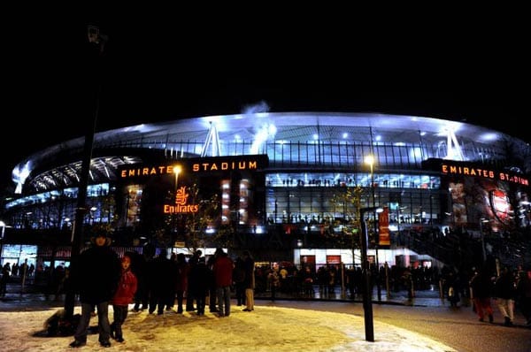 7. Platz: Emirates Stadium, London. Schnitt: 60.044 Zuschauer. Die Fans des FC Arsenal London haben ihre neue Heimat positiv angenommen.