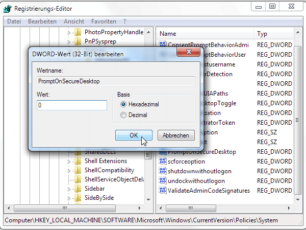 Dunkle Windows-Oberfläche entfernen (Screenshot: t-online.de)