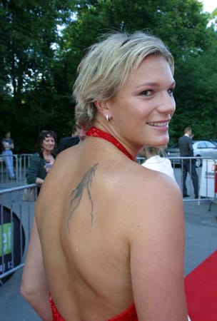 Maria Riesch ist nach dem ersten erfolgreichen Weltcup-Winter häufiges Motiv auch abseits der Pisten.