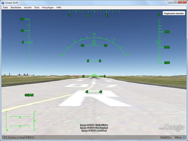 Flugsimulator in Google Earth und neue Apps installieren (Screenshot: t-online.de)