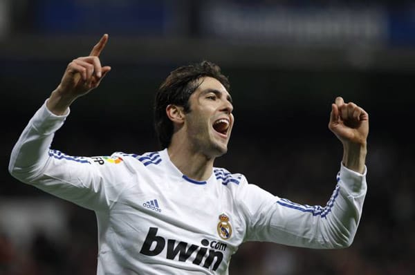 Platz 8.: Real Madrid überweist dem Mittelfeldstar Kaká jährlich 9 Millionen Euro.