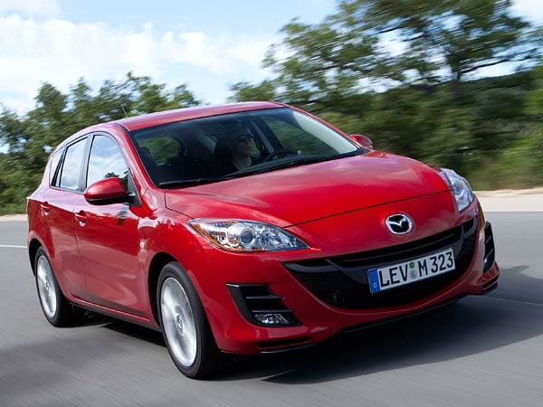 Mazda3 1,6 MZ-CD: 12,1 Liter Verbrauch; 14,52 Euro Kosten auf 100 km.