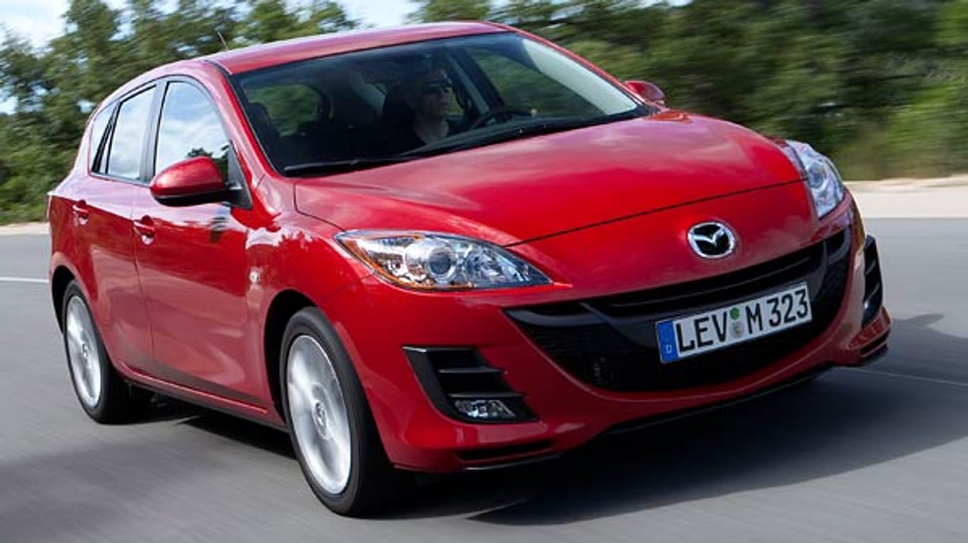 Mazda3 1,6 MZ-CD: 12,1 Liter Verbrauch; 14,52 Euro Kosten auf 100 km.