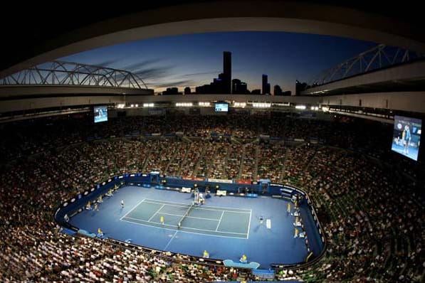 Das Herzstück der Australian Open: die Rod Laver Arena.