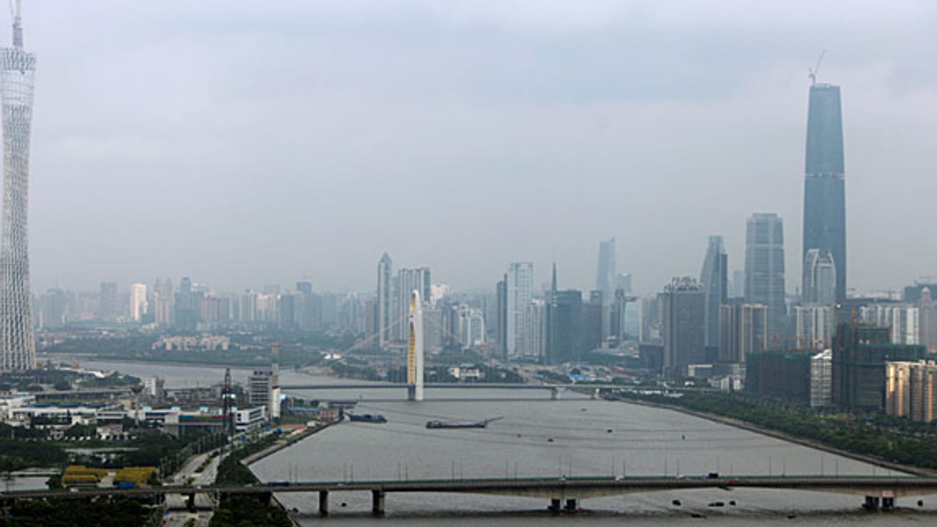 China will Guangzhou - heute schon eine 10-Millionen-Stadt - zur weltweit größten Stadt ausbauen