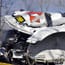 Das zerstörte Auto von Robert Kubica beim Abtransport.