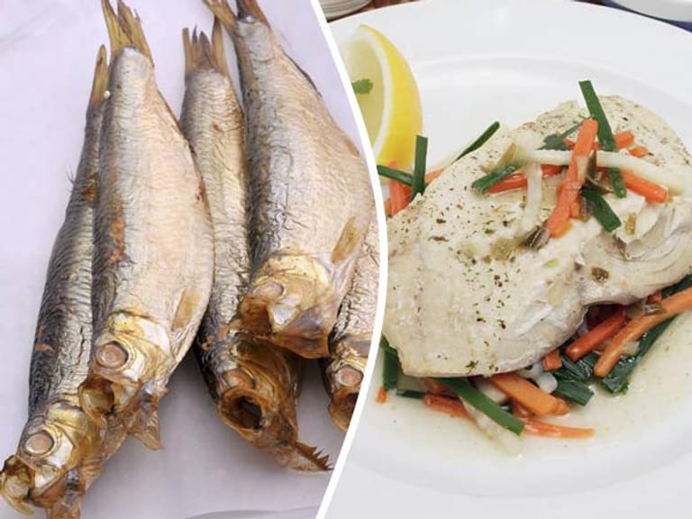 Schwere Kost: Räucherfisch - leichte Kost: Seefisch