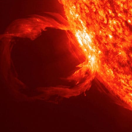 Erst durch das neue Sonnen-Observatorium der NASA konnten solche Ausbrüche der Sonne präzise festgehalten werden.