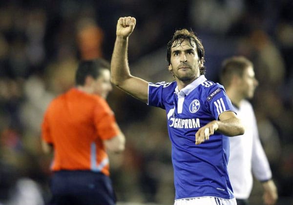 1. Platz: Raul, (FC Schalke 04, Real Madrid). 71 Tore.
