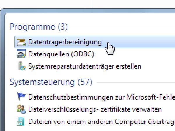 Update-Reste beseitigen (Screenshot: t-online.de)
